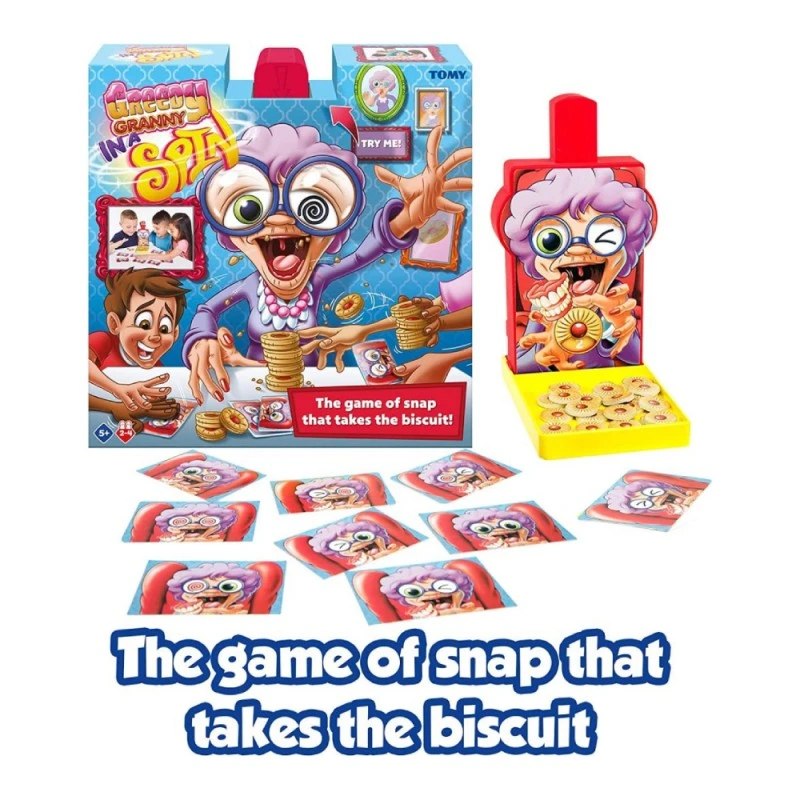 Tomy Games игра Алчната Баба Въртележка, 5г+, T73114