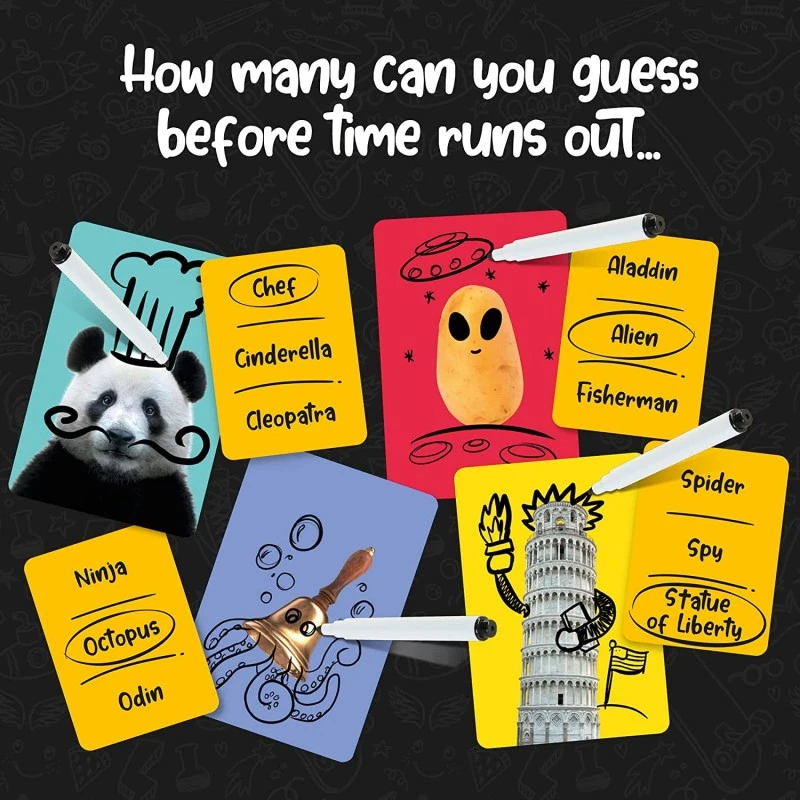 Tomy Games игра с карти Преобрази и Отгатни Deface Race, 8г+, T73419