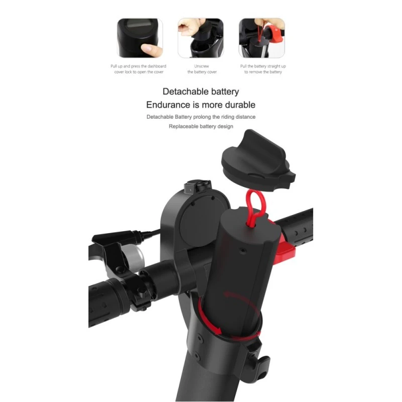 Електрически скутер X7, 350W, с 6.4Ah Panasonic изваждаема батерия