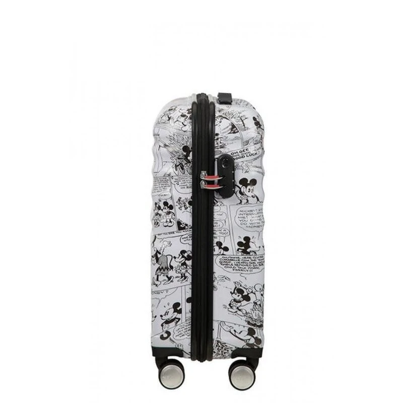 American Tourister Спинер на 4 колела 55 см. Wavebreaker MINNIE COMICS WHITE