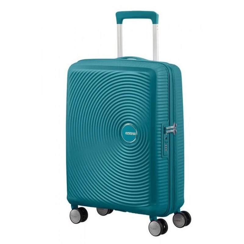 American Tourister Soundbox спинер на 4 колела 55cm с разширение в зелен цвят