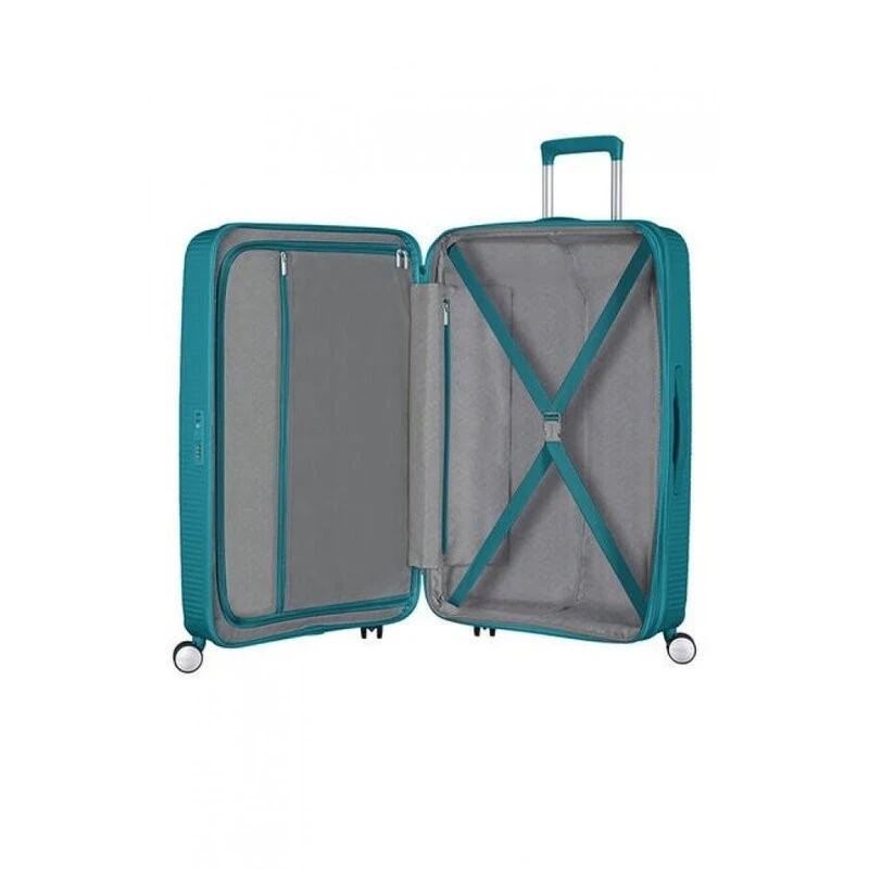 American Tourister Soundbox спинер на 4 колела 67cm с разширение в зелен цвят