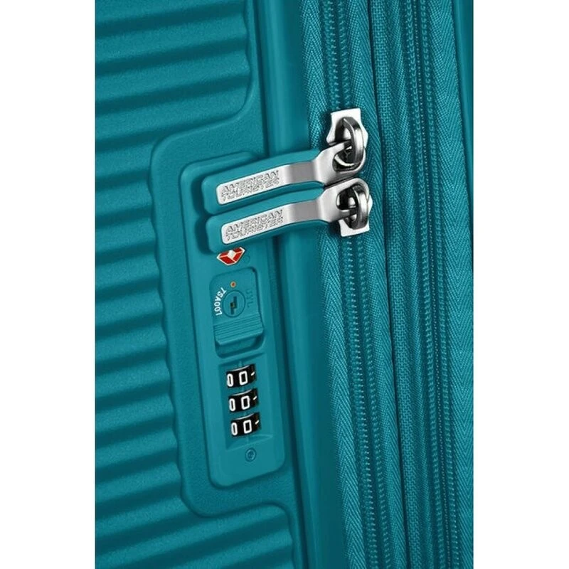 American Tourister Soundbox спинер на 4 колела 67cm с разширение в зелен цвят