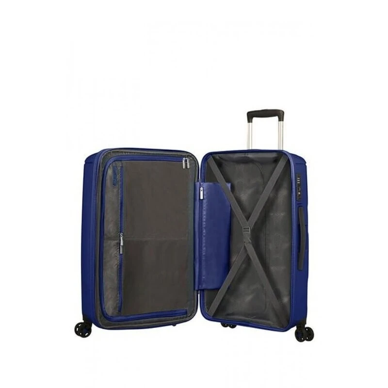 American Tourister Sunside спинер на 4 колела 68 cm с разширение в тъмно син цвят
