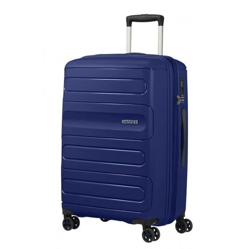 American Tourister Sunside спинер на 4 колела 68 cm с разширение в тъмно син цвят