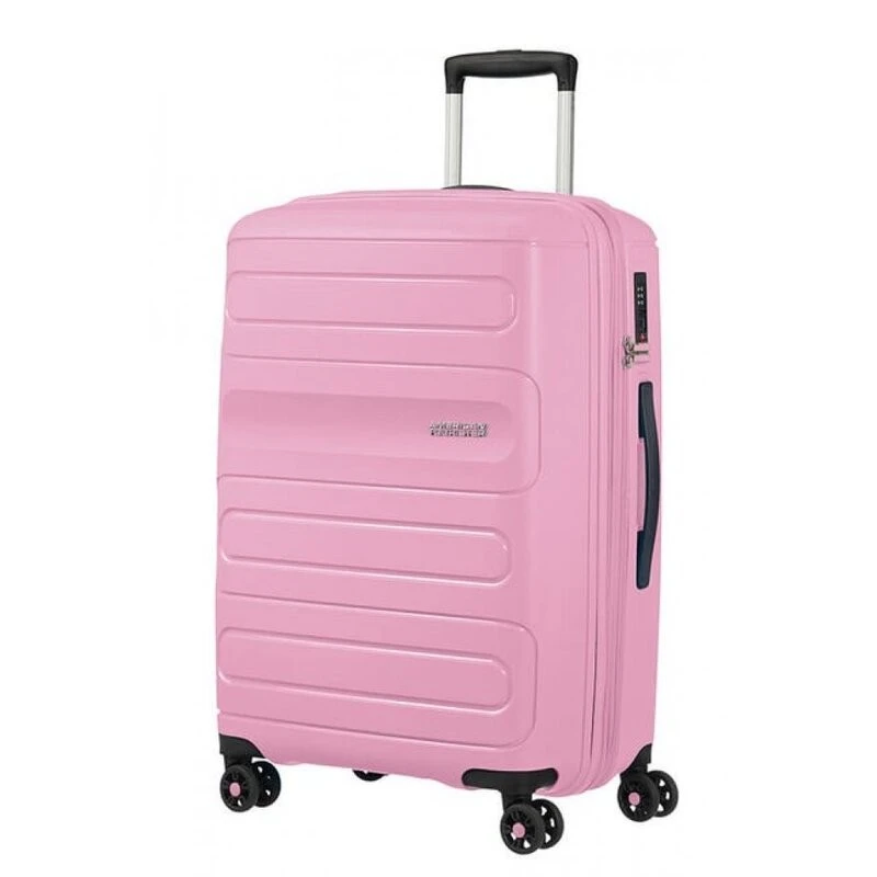 American Tourister Sunside спинер на 4 колела 68 cm с разширение в цвят розов сладолед