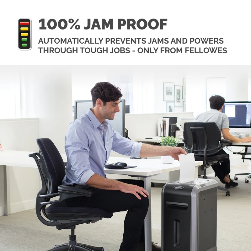 Шредер за унищожаване на документи Fellowes Powershred 99Ci, 100% Jam Proof, Cross-Cut, 34 L, P-4