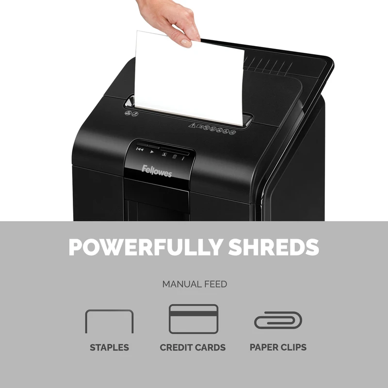 Шредер за унищожаване на документи Fellowes Automax 100M, Micro Cut, 23 L, P-4