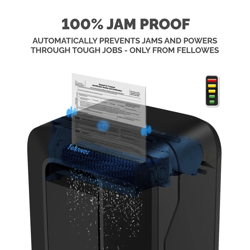 Шредер за унищожаване на документи Fellowes Powershred LX201, Microcut, 22 L, черен, P-5, Micro-Cut