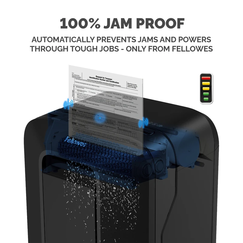 Шредер за унищожаване на документи Fellowes LX211, Micro-Cut, 23 L, черен, P-5, за 1-3 потребители