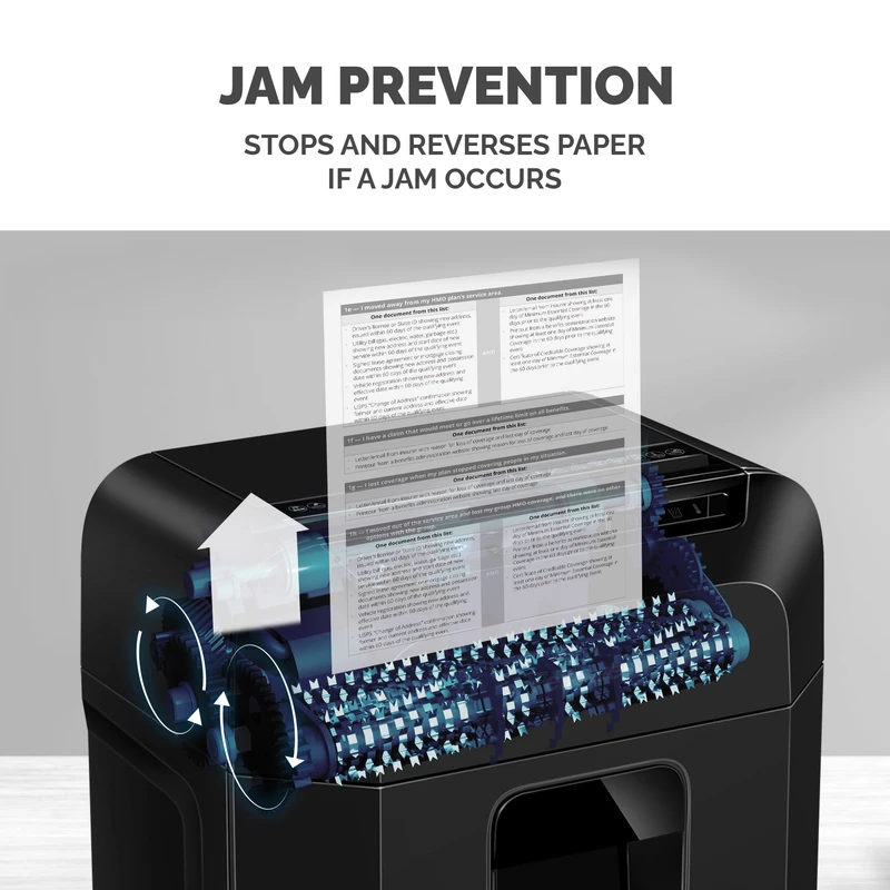 Шредер за унищожаване на документи Fellowes Automax 80M, Soho, Mini-Cut, P-4, 17 L, черен