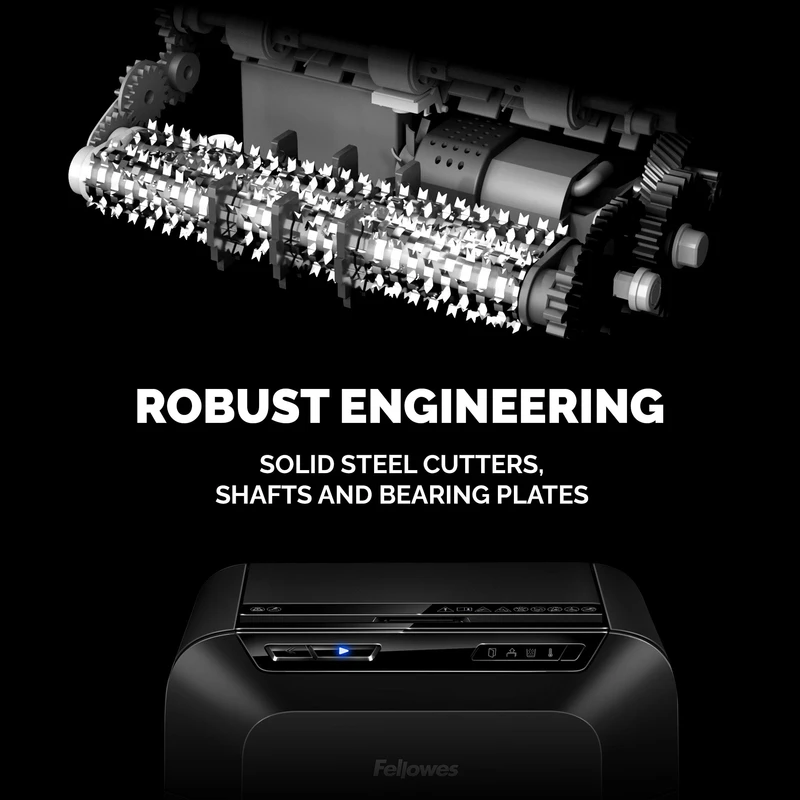 Шредер за унищожаване на документи Fellowes Automax 80M, Soho, Mini-Cut, P-4, 17 L, черен
