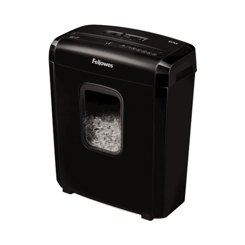 Шредер за унищожаване на документи Fellowes Powershred 6M, Micro Cut, 13 L, P-4, Mini-Cut