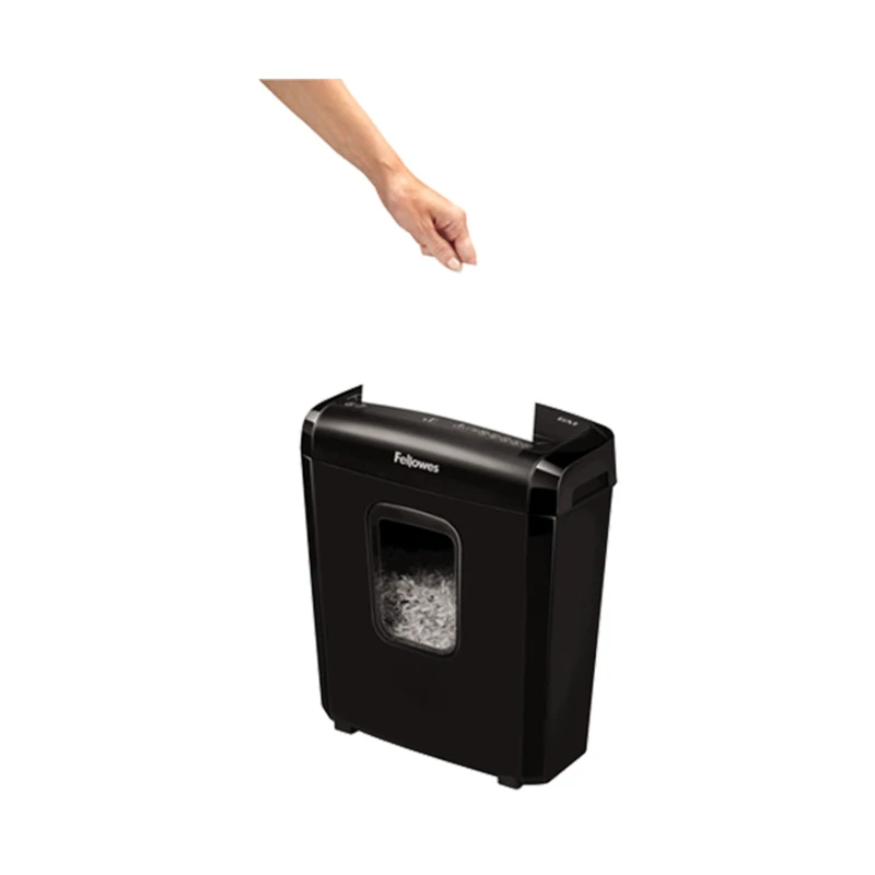 Шредер за унищожаване на документи Fellowes Powershred 6M, Micro Cut, 13 L, P-4, Mini-Cut