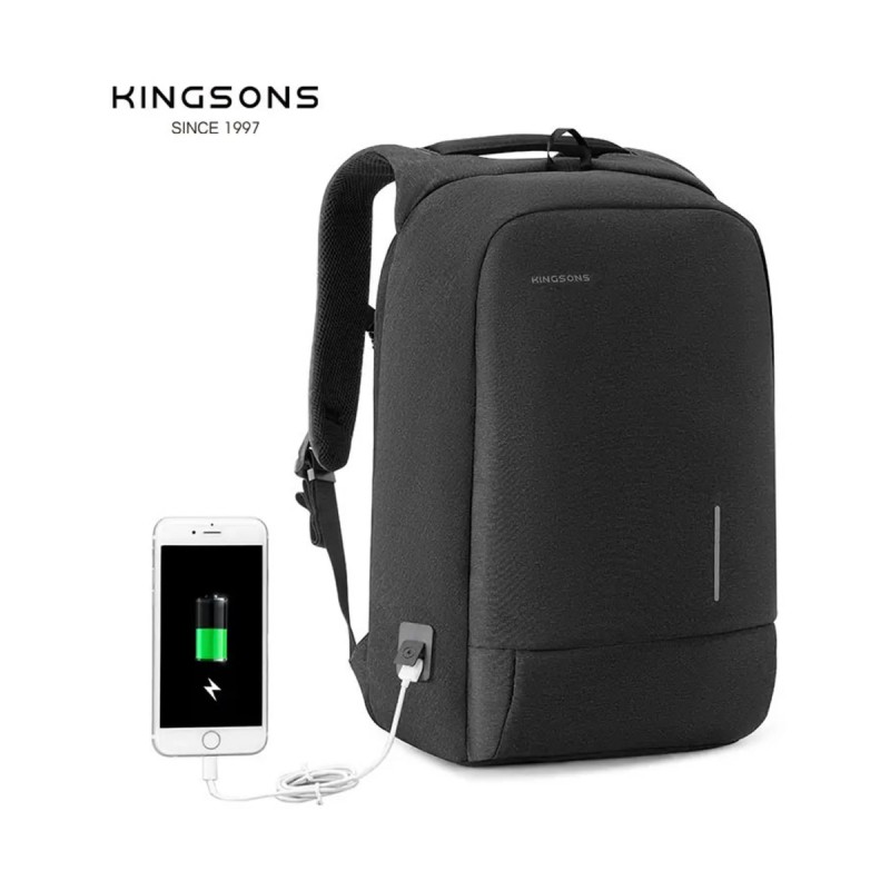 KINGSONS METROSHIELD РАНИЦА 17'' СИВА
