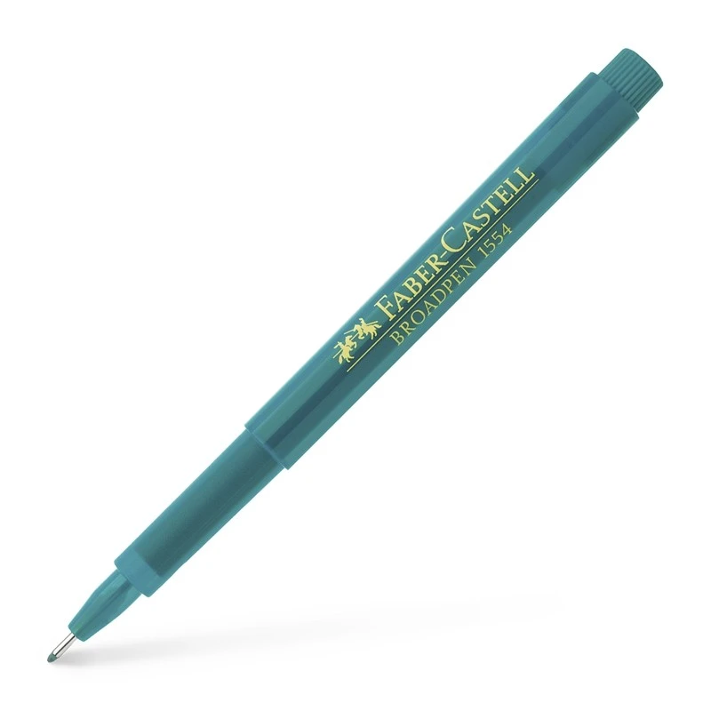 Faber-Castell Тънкописец Broadpen 1554, 0.8 mm, тюркоаз