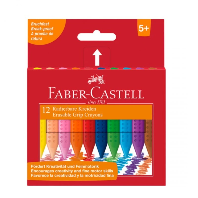 Faber-Castell Пастели Grip, 12 цвята