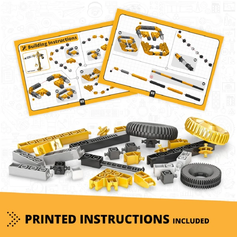 Engino Конструктор Creative Builder - Висок кран, 3 в 1