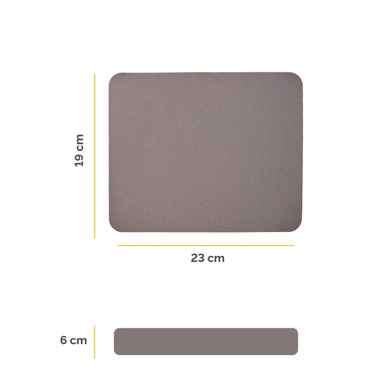 Пад за мишка Fellowes, 6 mm, сив