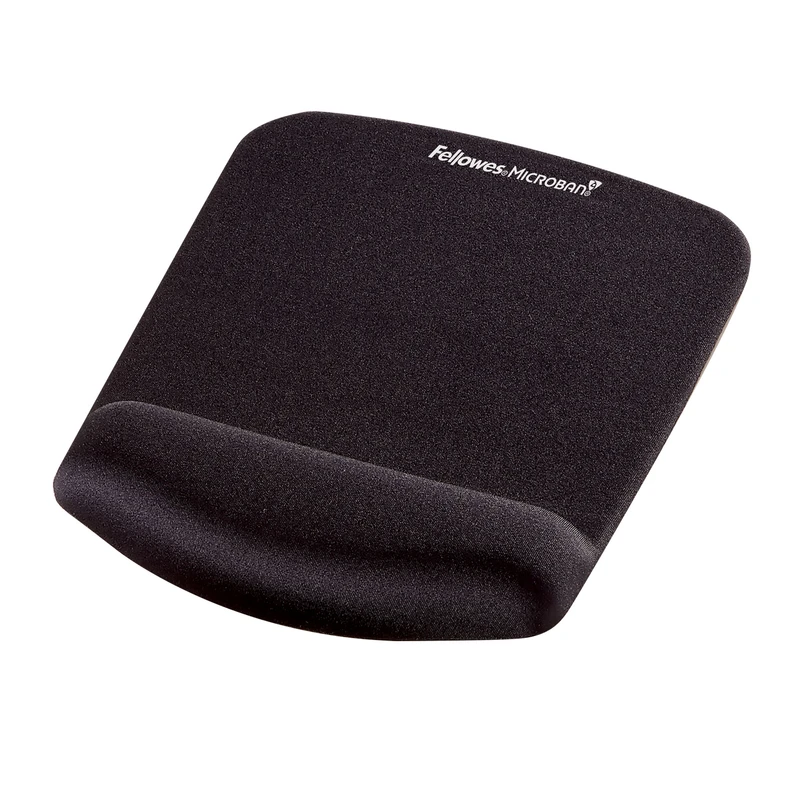 Пад за мишка Fellowes Plushtouch, ергономичен, черен