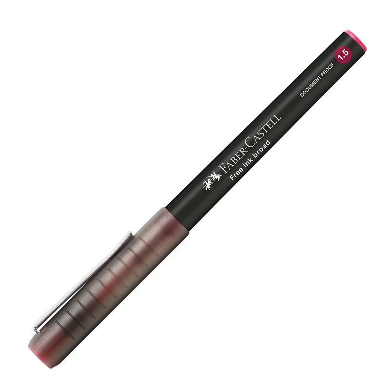 Ролер Faber-Castell Free Ink, 1.5 mm, виненочервен