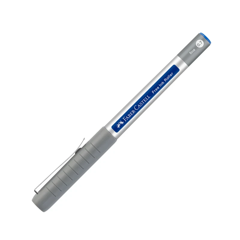 Ролер Faber-Castell Free Ink, 0.7 mm, син
