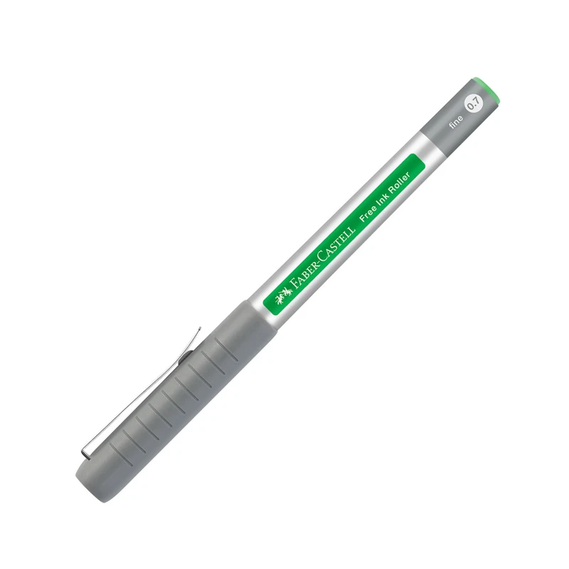 Ролер Faber-Castell Free Ink, 0.7 mm, светлозелен