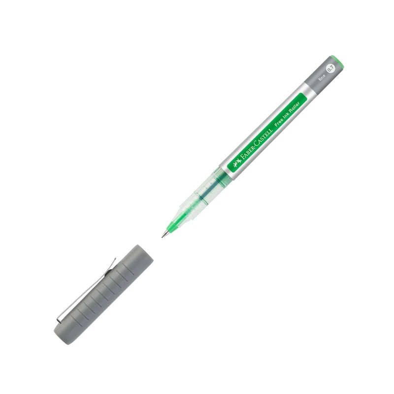 Ролер Faber-Castell Free Ink, 0.7 mm, светлозелен