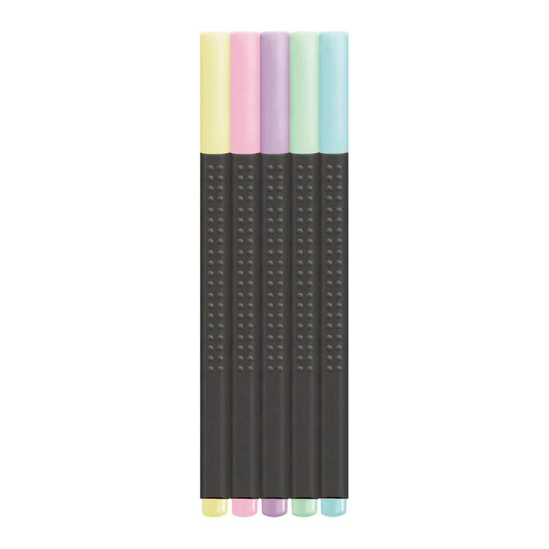 Тънкописец Faber-Castell Grip, 0.4 mm, пастелен, 5 цвята