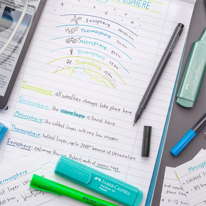Тънкописец Faber-Castell Grip, 0.4 mm, пастелни и неонови, 30 цвята
