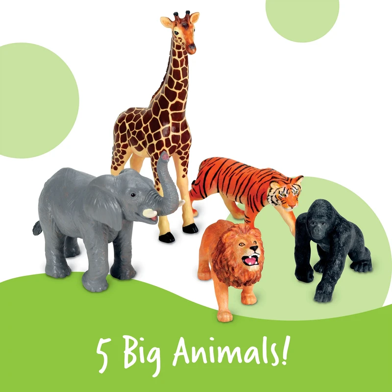 Фигурки с екзотични животни Learning Resource, 5 броя