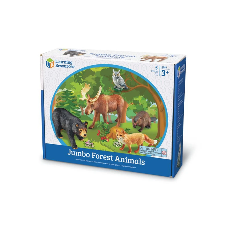 Фигурки с горски животни Learning Resources, горски, 5 броя