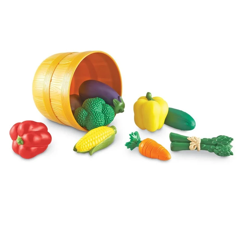 Комплект зеленчуци Learning Resources, в кошница, пластмасови