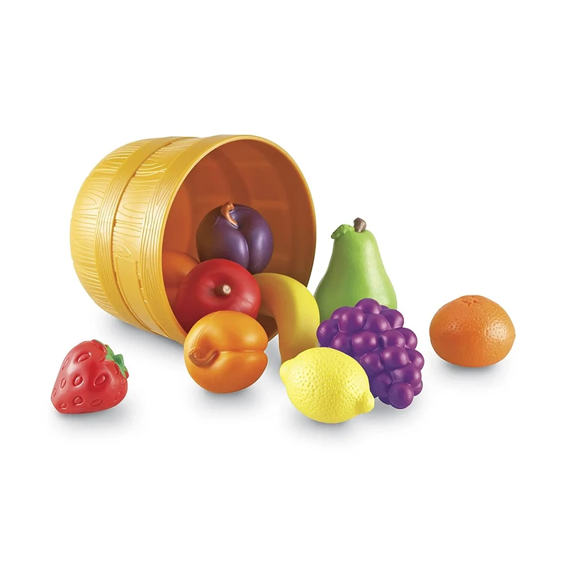 Комплект плодове Learning Resources, в кошница, пластмасови