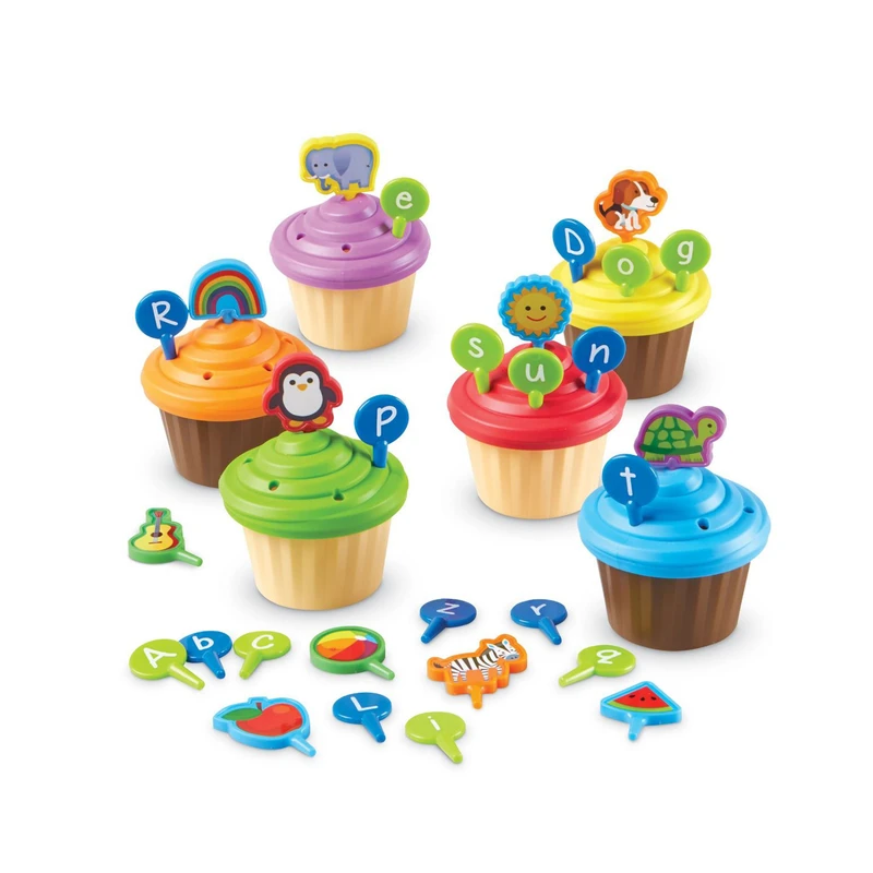 Игра с букви Learning Resources, във формата на кексчета, 64 части