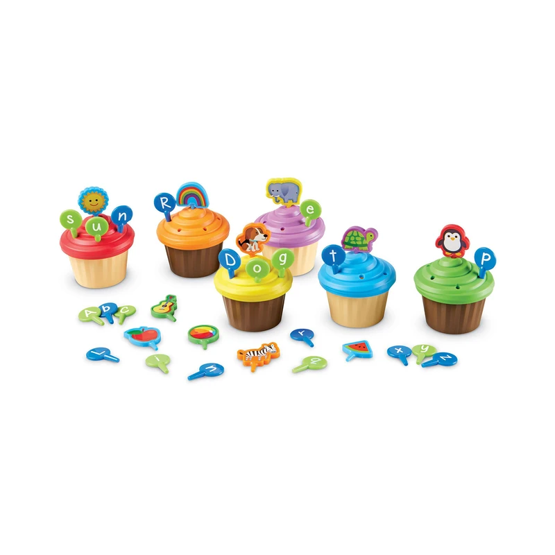 Игра с букви Learning Resources, във формата на кексчета, 64 части