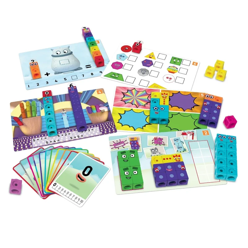 Комплект математически кубчета за сглобяване Learning Resources, от 1 до 10