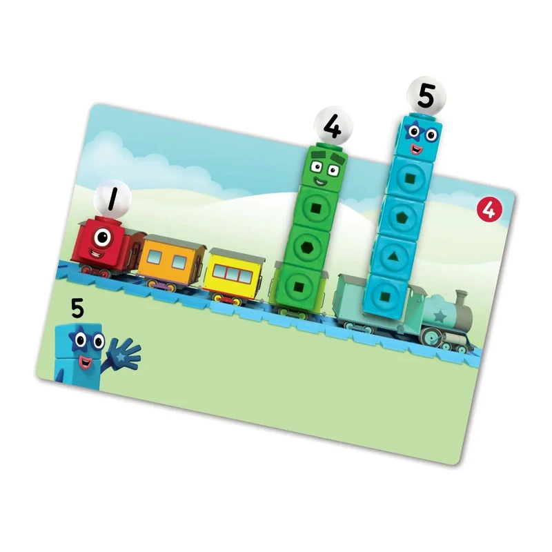 Комплект математически кубчета за сглобяване Learning Resources, от 1 до 10