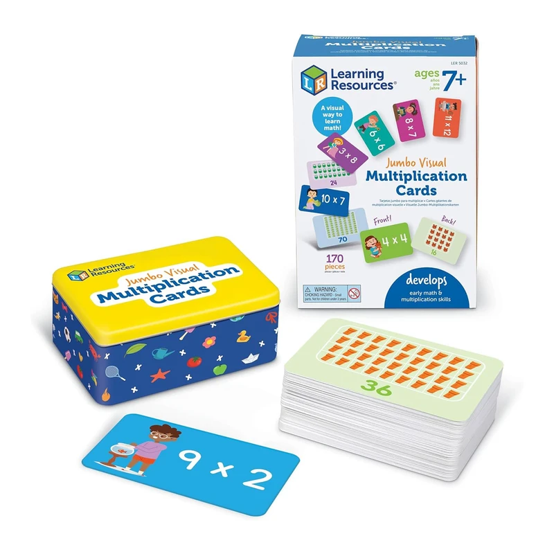 Комплект карти за умножение Learning Resources, с картинки