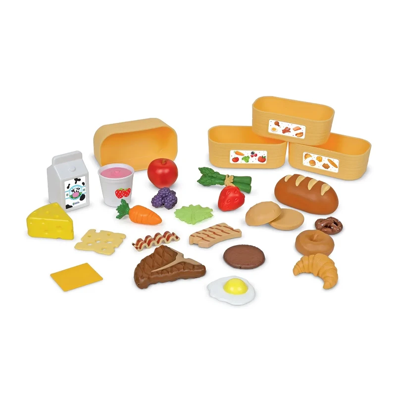 Комплект за сортиране  Learning Resources, Групи храни, 22 части