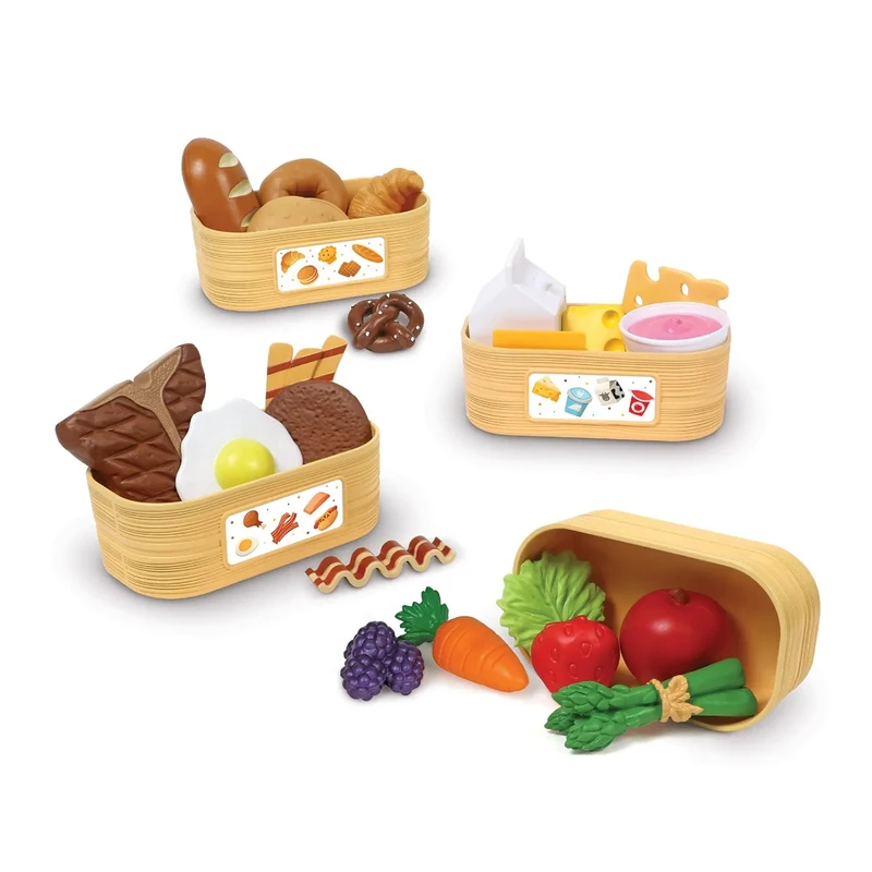 Комплект за сортиране  Learning Resources, Групи храни, 22 части