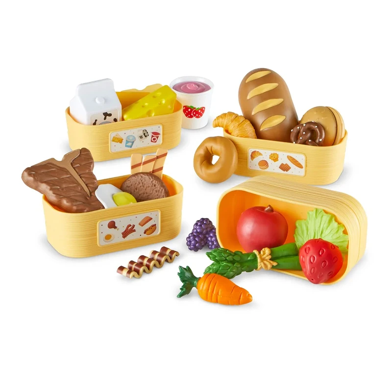 Комплект за сортиране  Learning Resources, Групи храни, 22 части