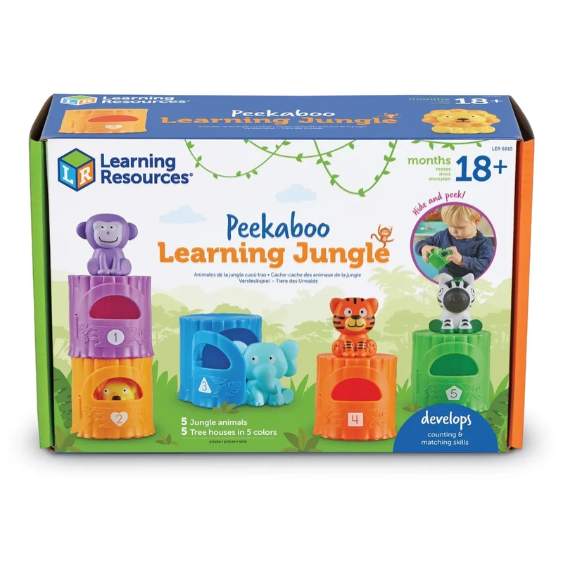 Диви животни с къщички Learning Resources, за сортиране и броене