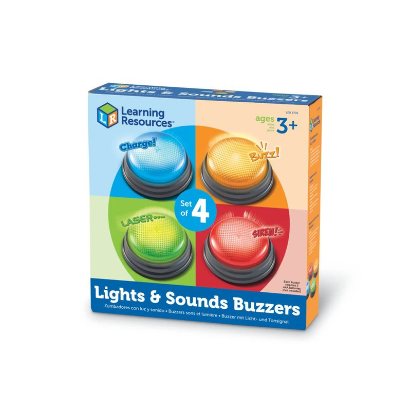 Звукови бутони Learning Resources, 4 броя