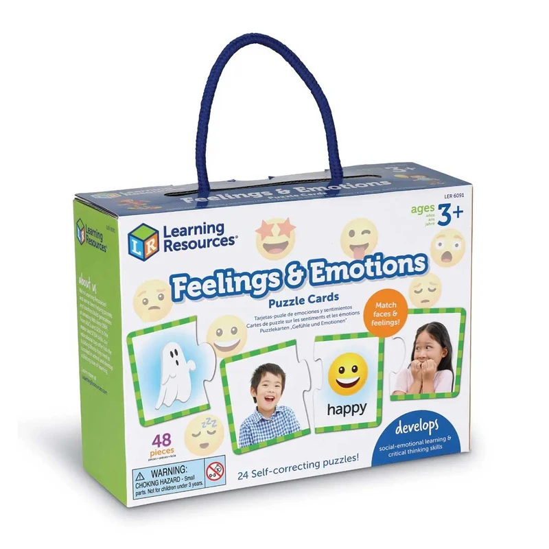 Карти Learning Resources, тип пъзел, чувства и емоции