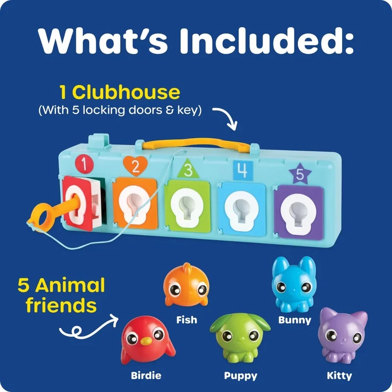 Къщичка с ключалки и ключ Learning Resources