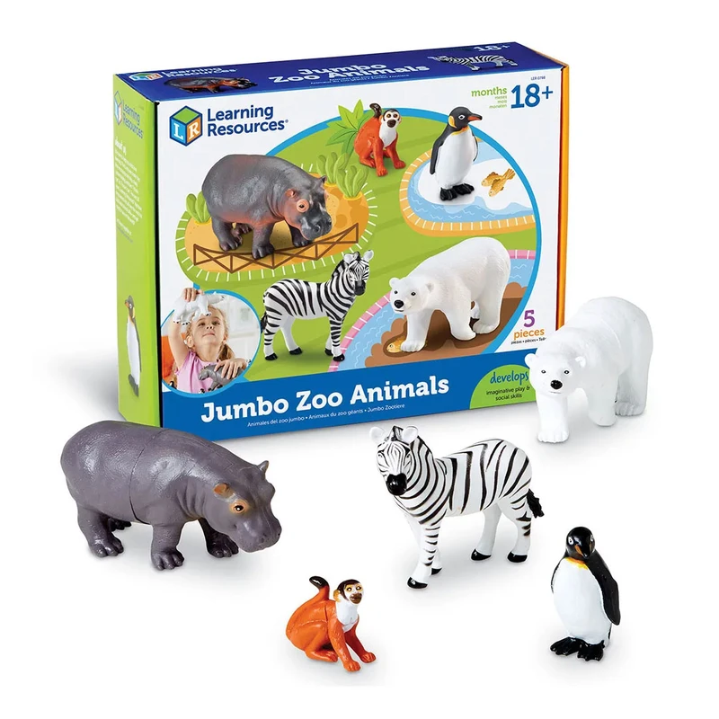 Фигурки с животни от зоопарка Learning Resources, джъмбо