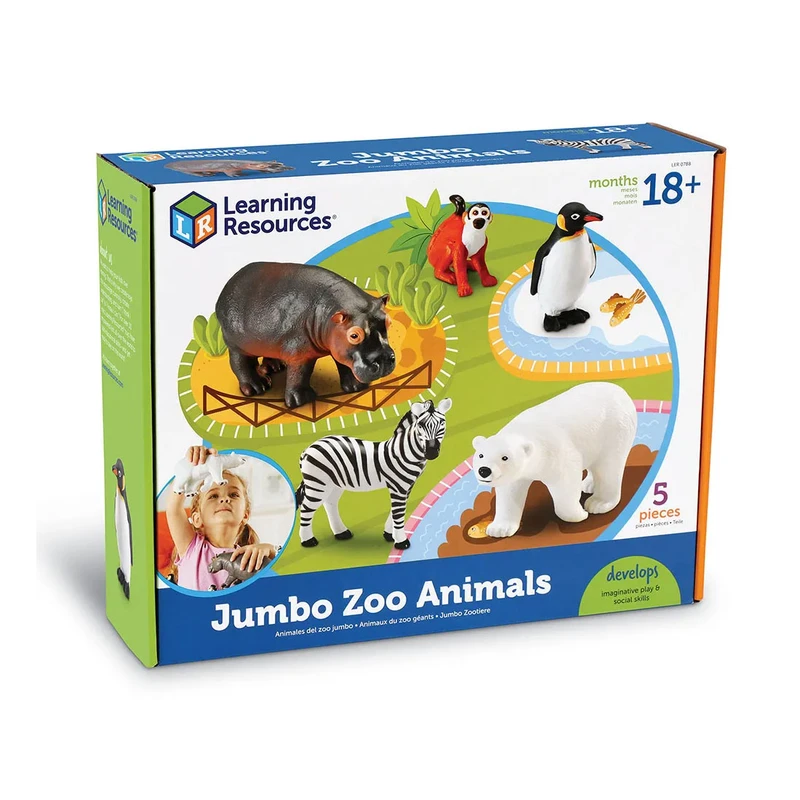 Фигурки с животни от зоопарка Learning Resources, джъмбо