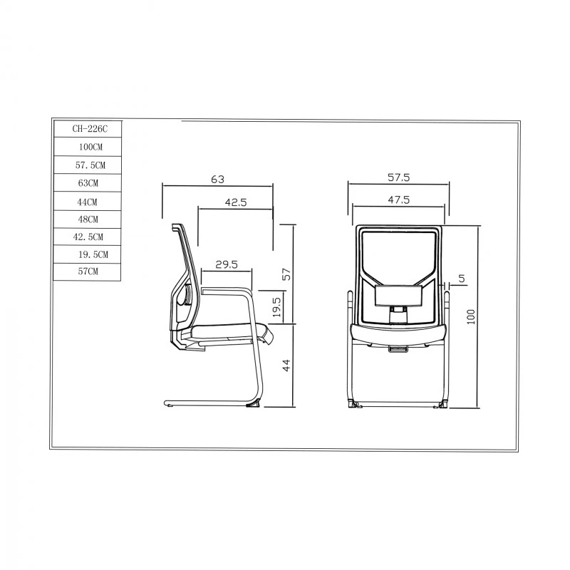 Посетителски стол RFG Snow M, зелена седалка, зелена облегалка, 2 броя в комплект