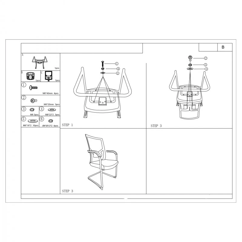 Посетителски стол RFG Snow M, зелена седалка, зелена облегалка, 2 броя в комплект